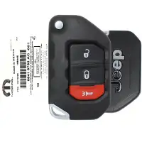 2018-2024 Jeep Wrangler Smart Flip Remote Key 68416782AB OHT1130261 3 Button