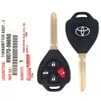 2011 Toyota Camry Remote Head Key 89070-06650 HYQ12BBY G Chip
