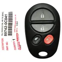 2008-2018 Toyota  Sequoia Keyless Entry Remote Key 89742-0C041 GQ43VT20T