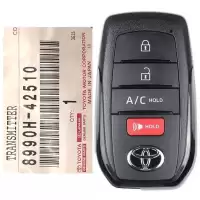 2023-2025 Toyota bZ4X Smart Remote Key 4 Button 8990H-42510 HYQ14FBX