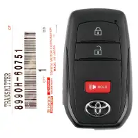 2025-2026 Toyota 4Runner, Land Cruiser Smart Remote Key HYQ14FBX 8990H-60751 3 Button