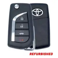 2018-2022 Toyota Camry Corolla Flip Remote Key 89070-33E91 89070-33E90 HYQ12BFB Refurbished (Grade B)