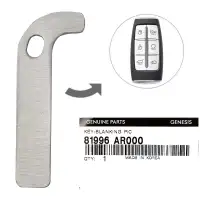 2022-2023 Hyundai Genesis GV70, G70 Emergency Insert Key Blade 81996-AR000