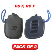 Smart Key Remote Gloves Leather Black with Blue Stitching for Lexus Sport Models ( GS F, RC F) PT420-00162-F1
