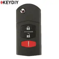 Keydiy Flip Remote Key Mazda Style 3 Button With Panic B14-2+1
