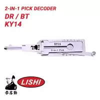 Original Lishi KY14 KK8 for Kia 2-in-1 Pick & Decoder Door Trunk Anti Glare
