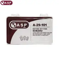 2009-2014 Subaru DAT17 4 Track High Security Keying Tumbler Kit A-29-101