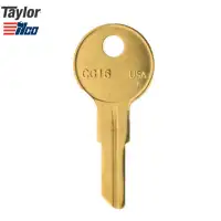 Taylor By ILCO mechanical Metal Head Key for Chicago Keyway CG16-BR