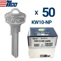 ILCO KW10 Metal Head Key Blank Kwikset Nickel Plated Finish Pack of 50