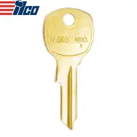 ILCO NA14 Metal key Blank for National Cabinet Locks Brass Finish