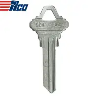 ILCO SC4 Metal Head Key Blank Schlage Nickel Plated Finish