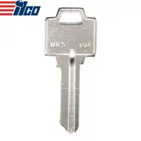 ILCO WR5 Metal Head Key Blank Nickel Plated Finish For Weiser Locks