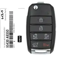 2019-2021 KIA Sedouna Flip Remote Key 95430-A9350 TQ8-RKE-4F37 6 Button