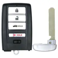 Smart Remote Key Shell for Acura ILX TLX 4 Button With Trunk