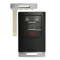 Smart Remote Shell For Cadillac ATS, XTS  4 Buttons With Emergency Key B117