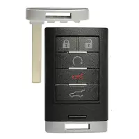 Smart Remote Shell For Cadillac SRX 5 Buttons with Emergency Key B117