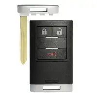 Smart Remote Shell For Cadillac STC, CTS  3 Buttons With Emergency Key B116