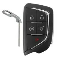 Smart Remote Key Shell for Cadillac 5 Button With Hatch for FCCID: YG0G20TB1