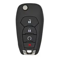 Flip Remote Key Shell for Chevrolet 4 Button Remote Start LXP-T004