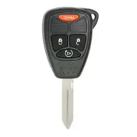 Remote Head Key Shell for Dodge Jeep, Chrysler 4 Button Remote Start OHT692713AA