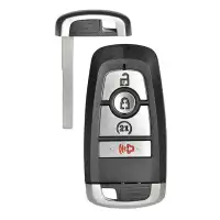 Smart Remote Shell for Ford Edge, Ranger 4 Button with Blade HU101