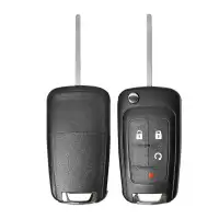 Flip Remote Shell for GM Chevrolet 4 Button with Blade HU100