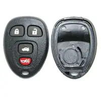 Keyless Entry Remote Shell For GMC Chevrolet 4+1 Button With Battery Holder