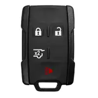 Keyless Entry Remote Key Shell For GMC, Chevrolet 4 Button With Hatch M3N-32337100 Black