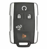 Keyless Entry Remote Key Shell for Chevrolet GMC 5 Button for FCCID M3N-32337200 Silver