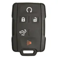 Keyless Entry Remote Key Shell for Chevrolet, GMC 5 Button Black for FCCID: M3N-32337200