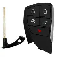 Smart Remote Key Shell for Chevrolet Tahoe, Suburban 5 Button FCCID: YG0G21TB2