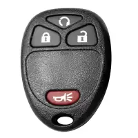 Remote Key Shell For Chevrolet GMC 3+1 Button with Remote Start Button