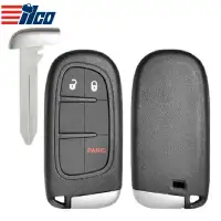 ILCO Smart Remote Key Shell for 2011-2019 Dodge, Jeep 3 Button SHELL-CHRY-PRX3B