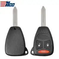 ILCO Remote Head Key Shell for 2005-2012 Chrysler 3 Button SHELL-CHRY-RHK3B2