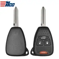 ILCO Remote Head Key Shell for 2006-2018 Chrysler 4 Button SHELL-CHRY-RHK4B1
