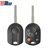 ILCO Remote Head Key Shell for 2012-2018 Ford 4 Button SHELL-FORD-RHK4B3HS