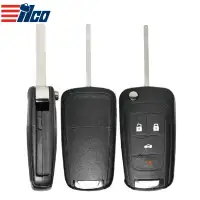 ILCO Flip Remote Key Shell for 2010-2019 GM 4 Button SHELL-GM-FLIP4B1