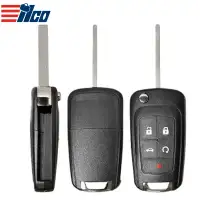 ILCO Flip Remote Key Shell for 2010-2021 GM 5 Button SHELL-GM-FLIP5B1