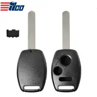 ILCO Remote Head Key Shell for 2007-2013 Honda Crosstour, CR-V, CR-Z, FIT 3 Button SHELL-HON-RHK3B1