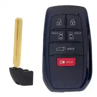 Smart Remote Shell for Toyota 6 Button With Emergency Key