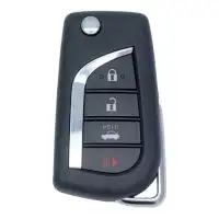 Flip Remote Key Shell for Toyota 4 Button Sedan for FCCID: HYQ12BFB