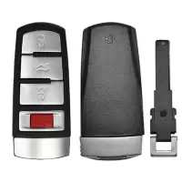 Smart Remote Key Shell for VW  4 Buttons with Blade HU66