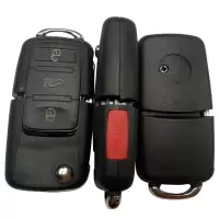 Flip Key Fob Shell For VW 4 Button