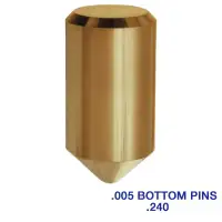 LAB .240 5240V4 Universal Bottom Flat Pins .005 - Vial of 150