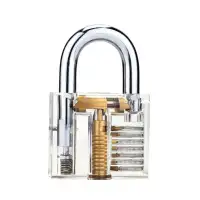 KLOM Transparent Visible Padlock Practice Lock