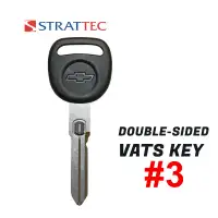Chevrolet Corvette Double Sided VATS Key Strattec 598513 #3