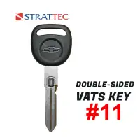 Chevrolet Strattec Double Sided VATS Key Strattec 598521 #11