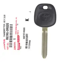 Toyota OEM Valet Transponder Blank Key 89786-0R020 Chip 4D74 H Chip