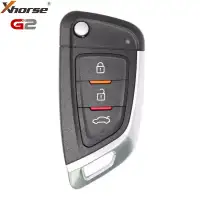 Xhorse Wire Flip Remote Key 2nd Generation Knife Style 3 Button XKKF05EN (New Version of XKKF02EN)