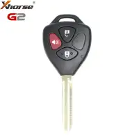 Xhorse Wire Remote 2nd Generation Toyota Style 3 Button XKTO24EN (New Version of XKTO04EN)